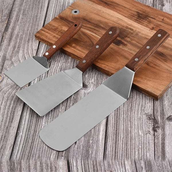 Stainless Steel Wooden Handle Frying Spatula