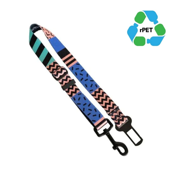 1"x24" rPET Adjustable Pet Safety Sublimation Seatbelt Leash