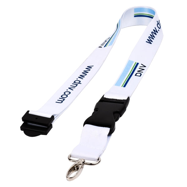 3/4" Sublimated Lanyard w/ Buckle Release