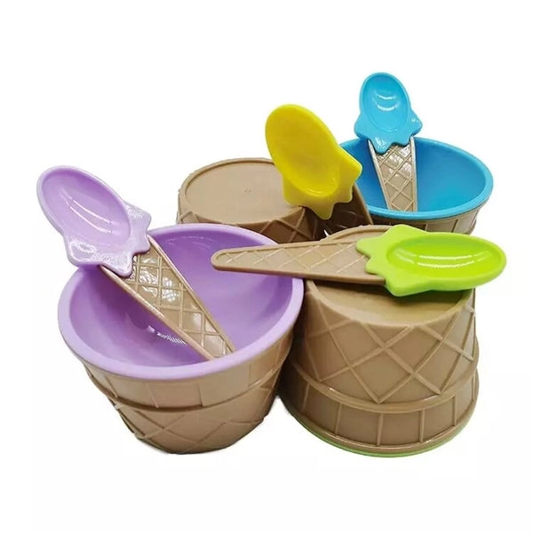 Ice Cream Bowl Spoon Set