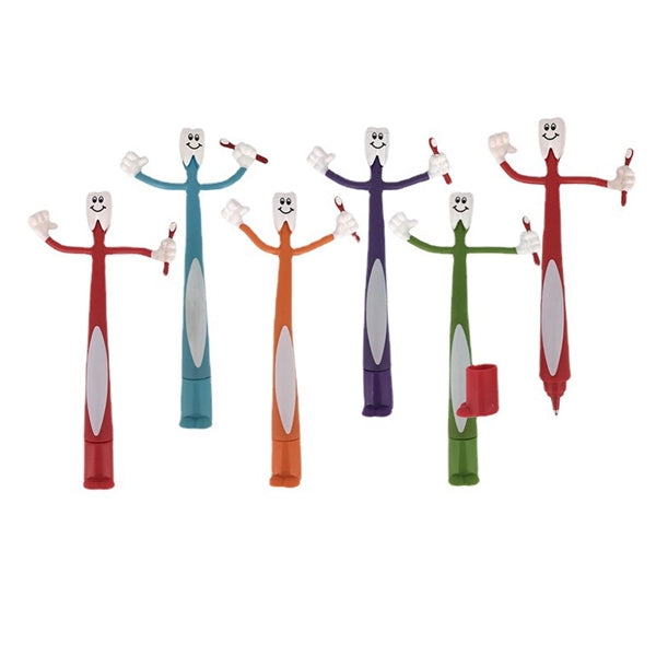 Tooth Shape Bendable Ballpoint Pen