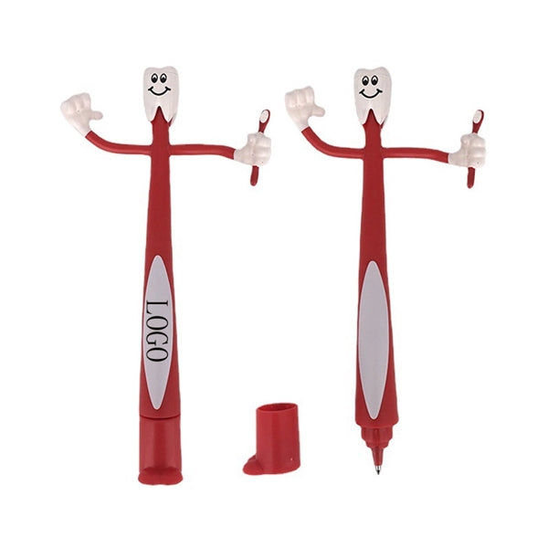 Tooth Shape Bendable Ballpoint Pen