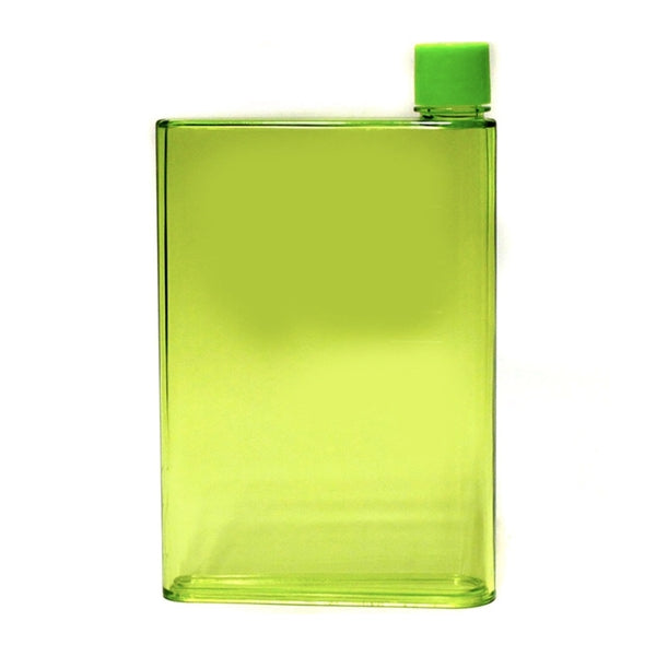 Notebook Flat Plastic Water Bottle