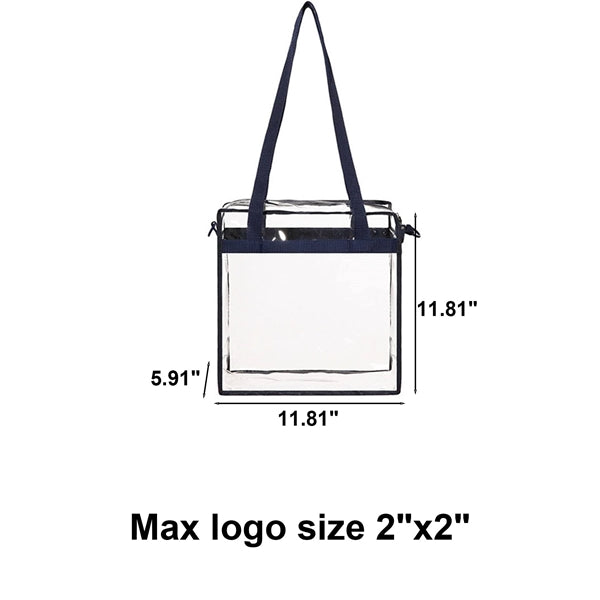 Sturdy Durable Clear PVC Tote Shopping Bag
