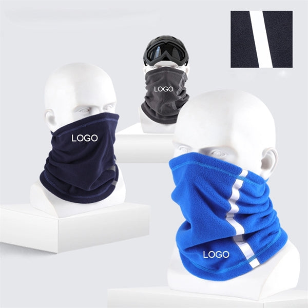 Fleece Neck Gaiter Visibility Reflective Safety Face Warmer