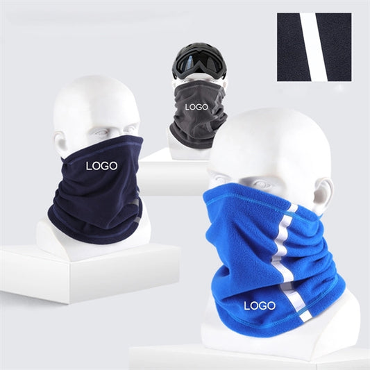Fleece Neck Gaiter Visibility Reflective Safety Face Warmer
