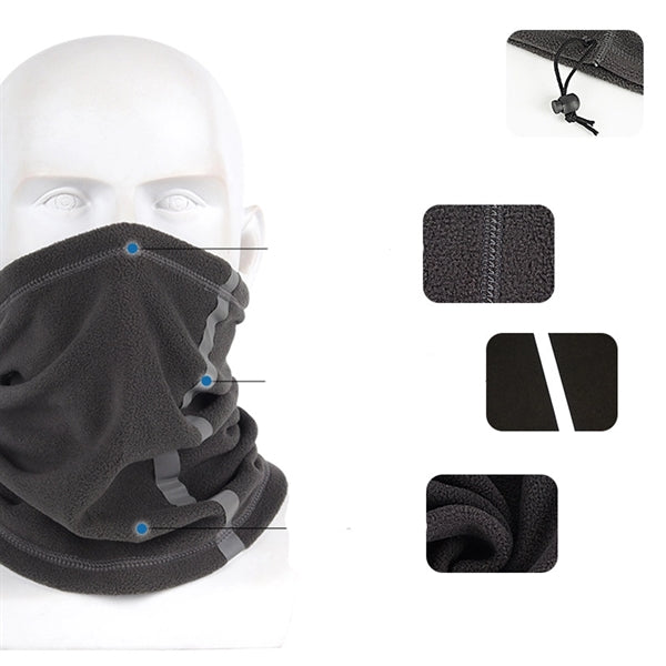 Fleece Neck Gaiter Visibility Reflective Safety Face Warmer