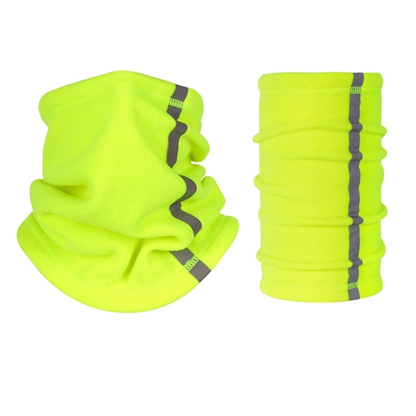 Fleece Neck Gaiter Visibility Reflective Safety Face Warmer