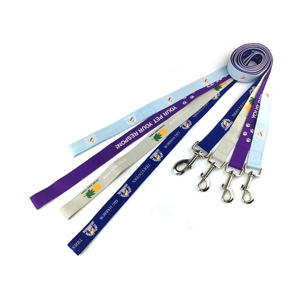1"Wx72"L Polyester Durable Pet Leash w/ Metal Carabiner