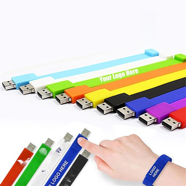 Silicone Bracelet Wristband U Disk (16Gb)
