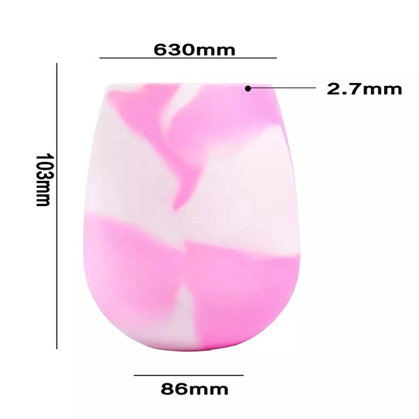 Colorful Silicone Wine Glasses