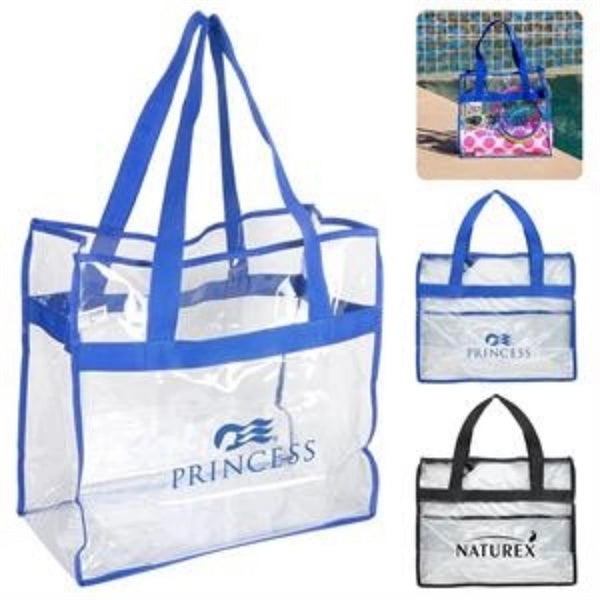 Clear PVC Stadium Tote Bag