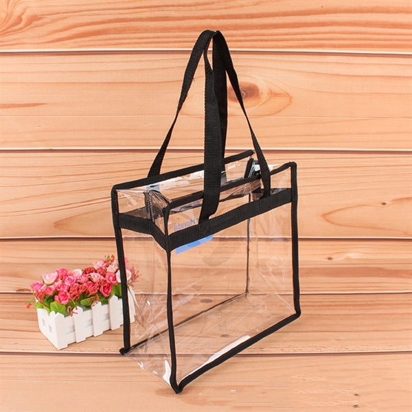 Clear PVC Stadium Tote Bag