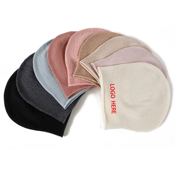 Wool Knit Beanie Hat