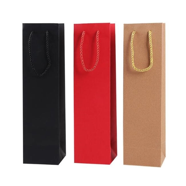 Single Wine Craft Paper Gift Bags