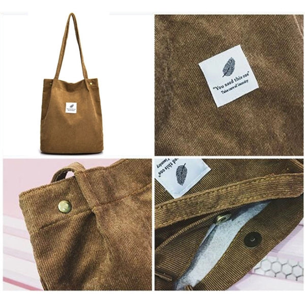 Corduroy Tote Bag
