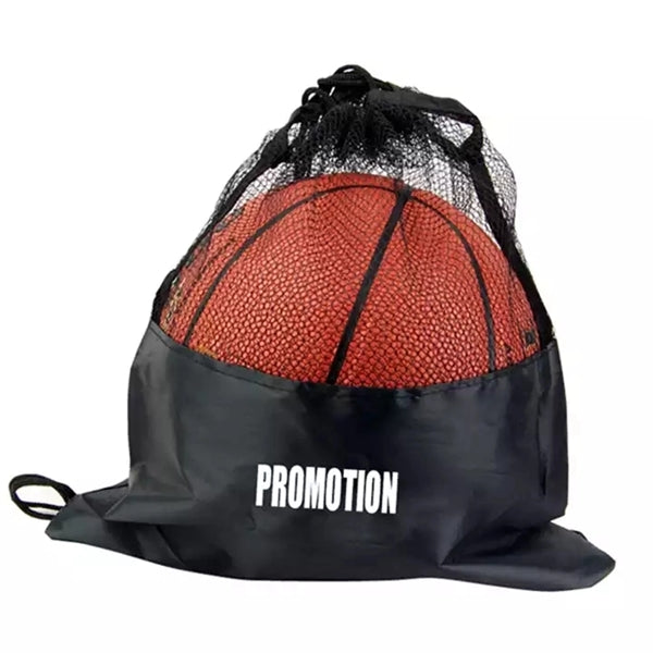 Polyester Mesh Sports Drawstring Backpack Bag For Basketball