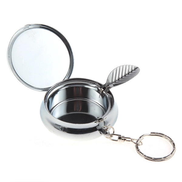 Metal round mini ashtray