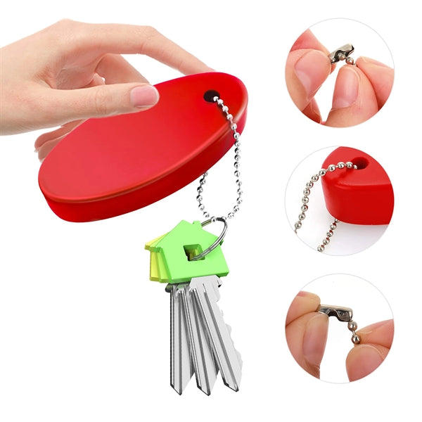 Oval Floater Key Tag