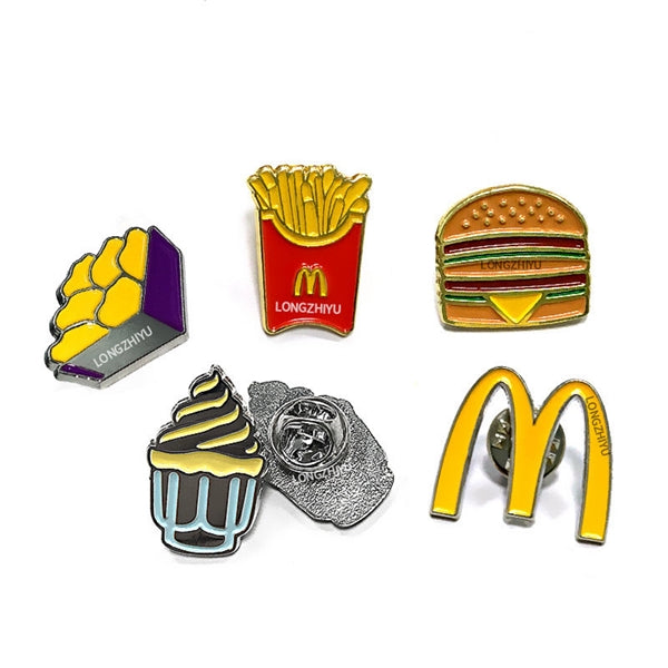 1.2" Die Struck Iron Soft Enamel Lapel Pin