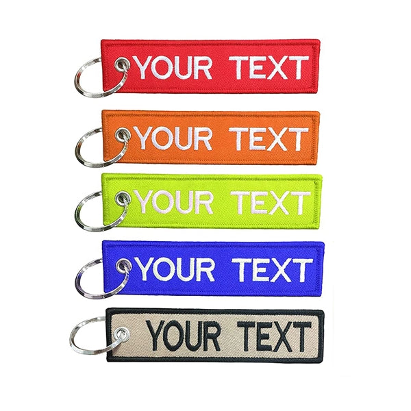 Embroidered Flight Keytag Keychain