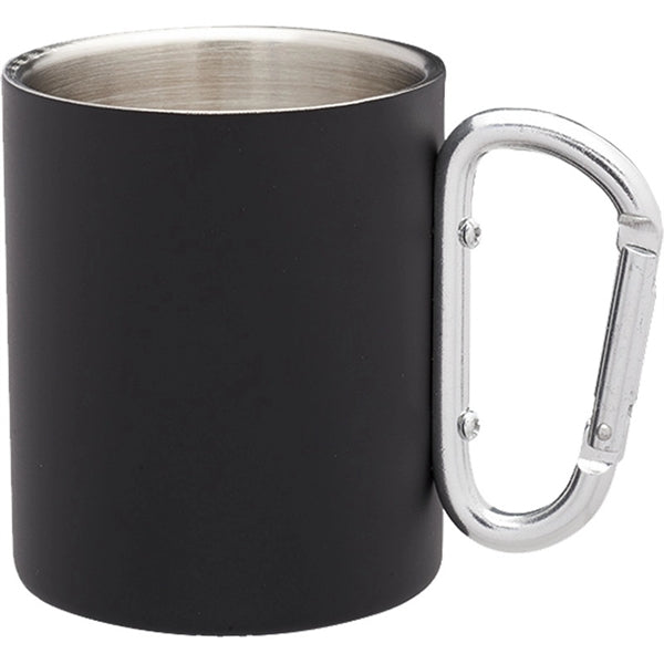 Stainless Steel Mug With Carabiner Handle