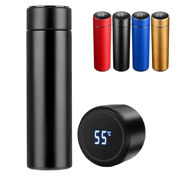 Water Bottle with LED Temperature Display