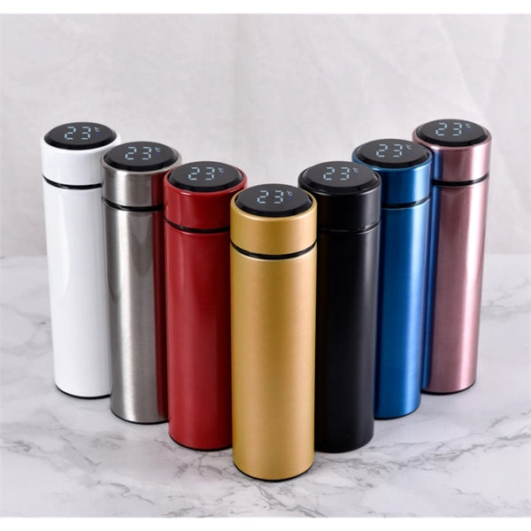 Water Bottle with LED Temperature Display