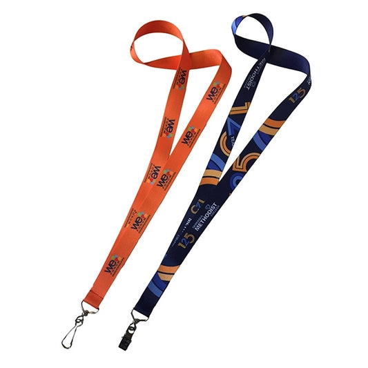 5/8" (15mm) Polyester Dye Sublimated Lanyard School ID Badge