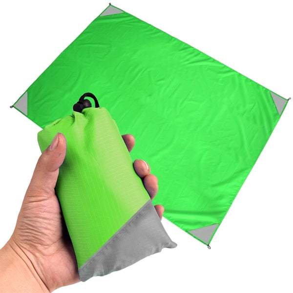 Portable Picnic Mats Foldable Beach Blanket W/ Corner Loops