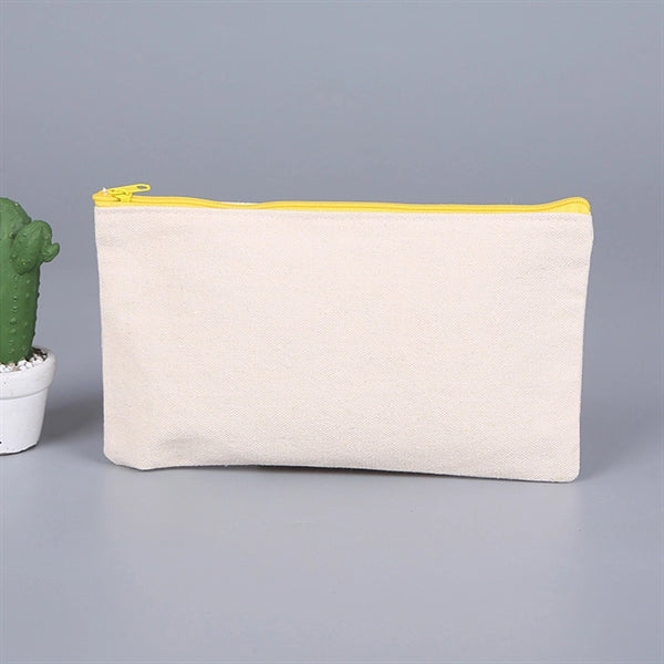 Canvas Pencil Pen Case Craft Zipper Bags