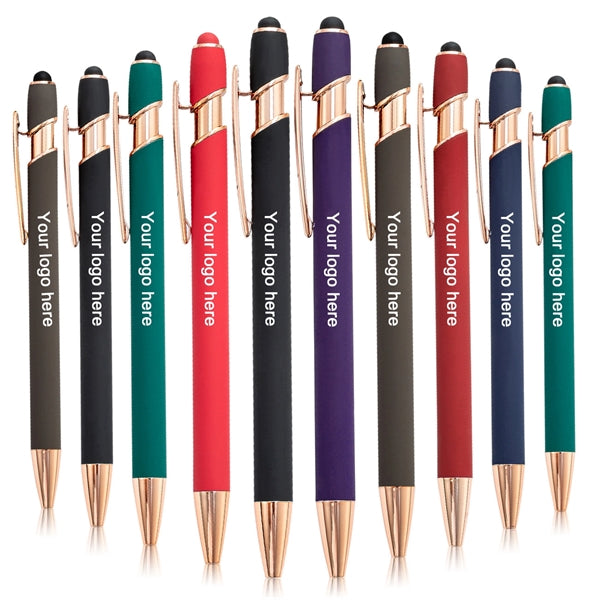 Colorful Stylus Metal Ballpoint Pen with Screen Touch