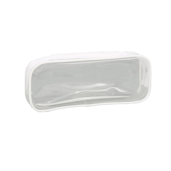 Clear PVC Zipper Pen Pencil Case Big Capacity Makeup Pouch