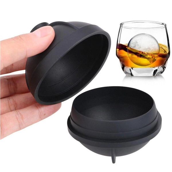 Round Ice Cube Mold With Built-in Funnel