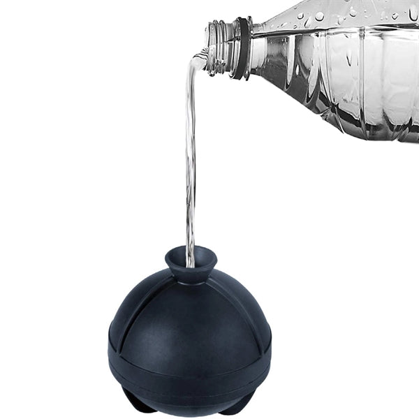 Round Ice Cube Mold With Built-in Funnel
