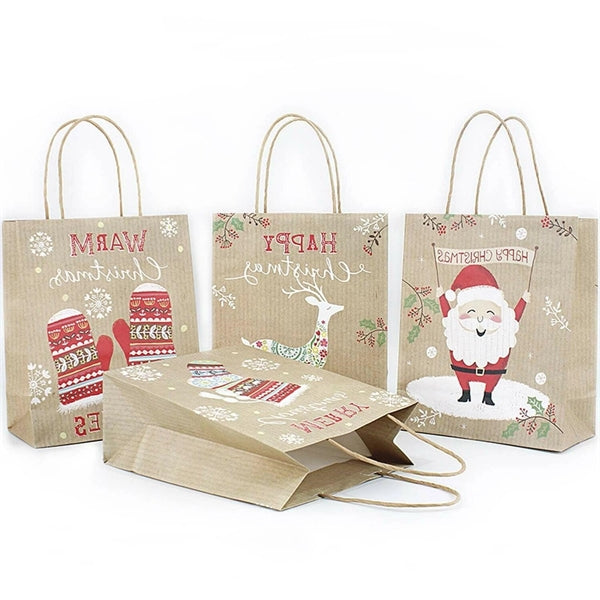Kraft paper handle bag