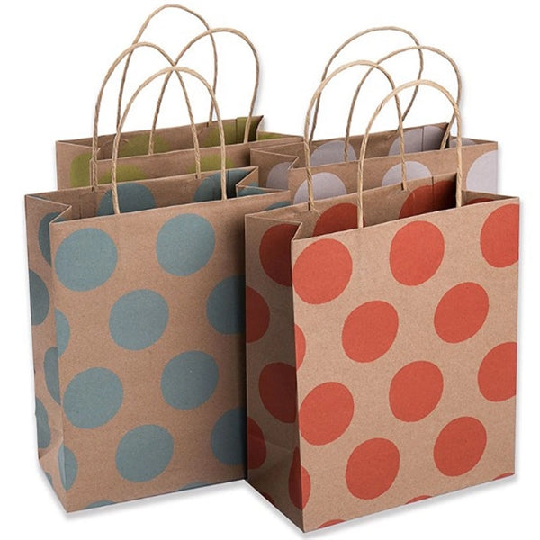 Kraft paper handle bag