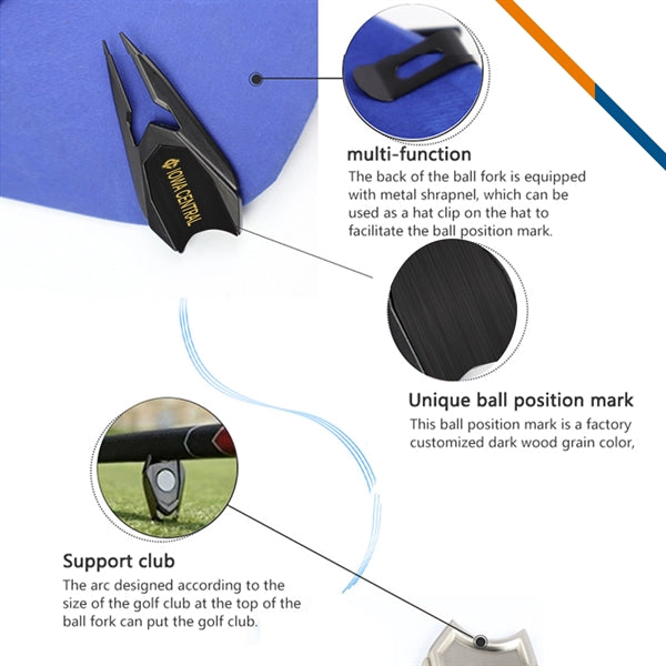 Tecco 6in1 Ball Marker Golf Divot Tool