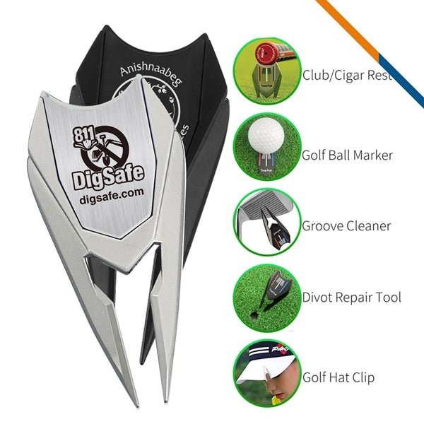 Tecco 6in1 Ball Marker Golf Divot Tool