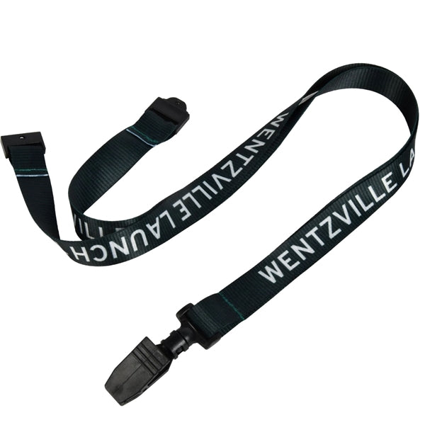 Polyester Sublimated Lanyard w/ Safety Breakaway ID Holder