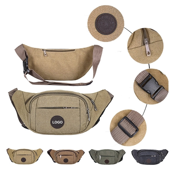 Canvas Waist Fanny Pack