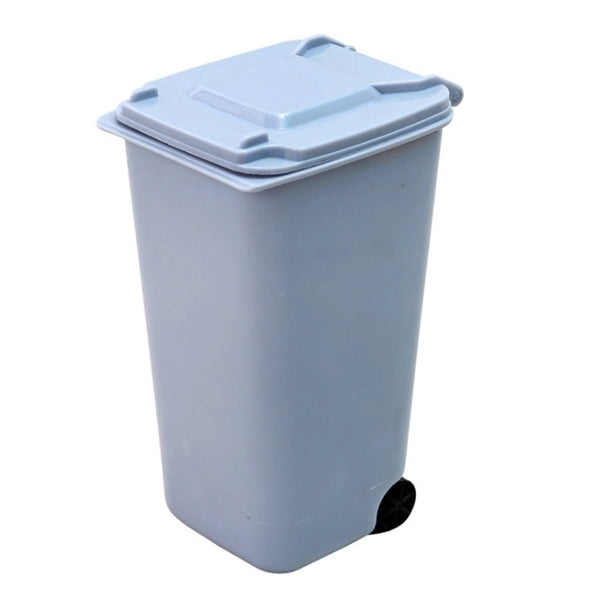 Plastic Mini Desktop Trash Bin Can Pen Holder
