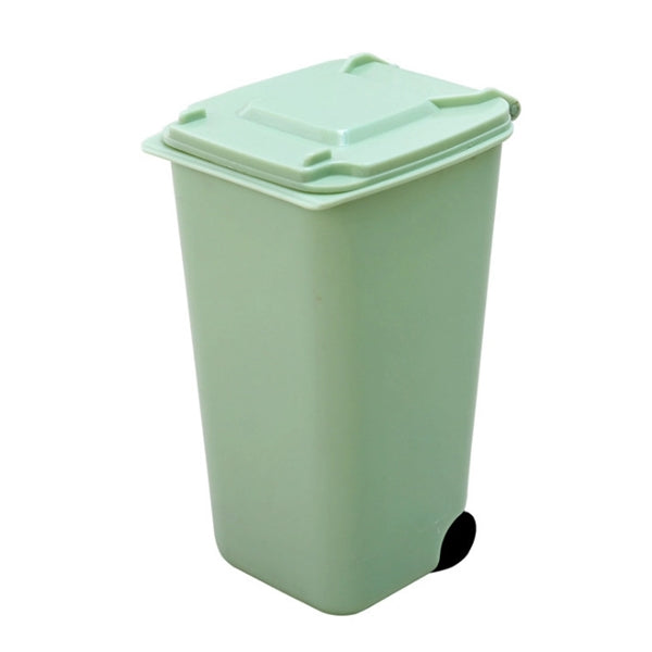 Plastic Mini Desktop Trash Bin Can Pen Holder
