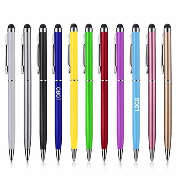 2 in 1 Metal Stylus Pen with Ballpoint