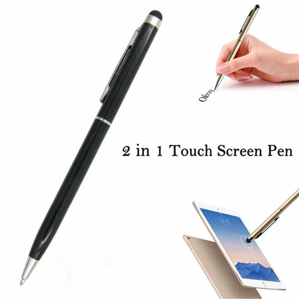 2 in 1 Metal Stylus Pen with Ballpoint