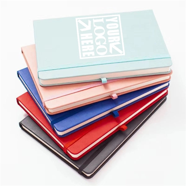 Premium A5 Colorful Leatherette Journal with Elastic Band
