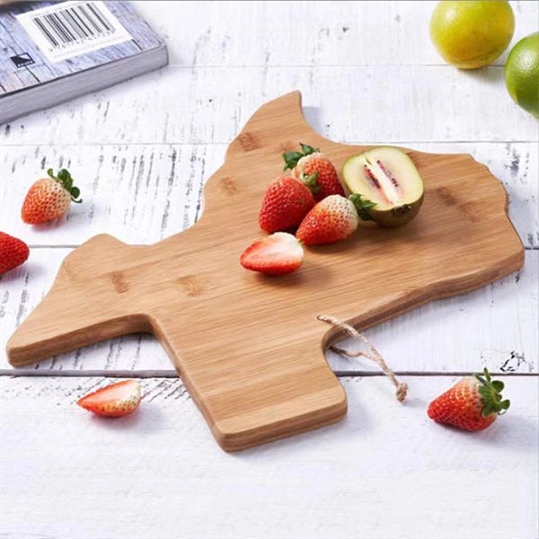 Texas Shaped Eco-Friendly Bamboo Serving Cutting Board