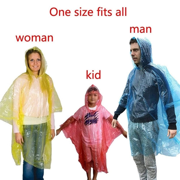 Ponchos Ball Rainwear W/ Key Chains