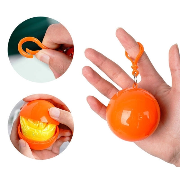 Ponchos Ball Rainwear W/ Key Chains