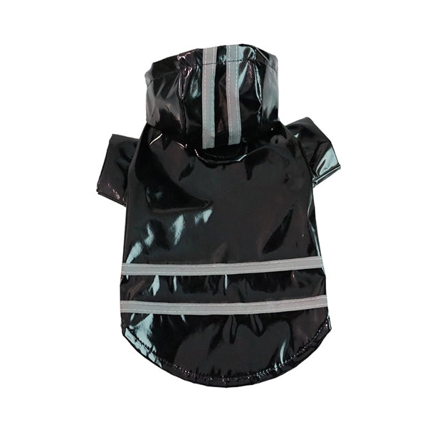 Reflective Striped Pet Raincoat W/ Hooded